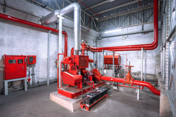 Diesel engine fire pump controller systems in industrial plants.
